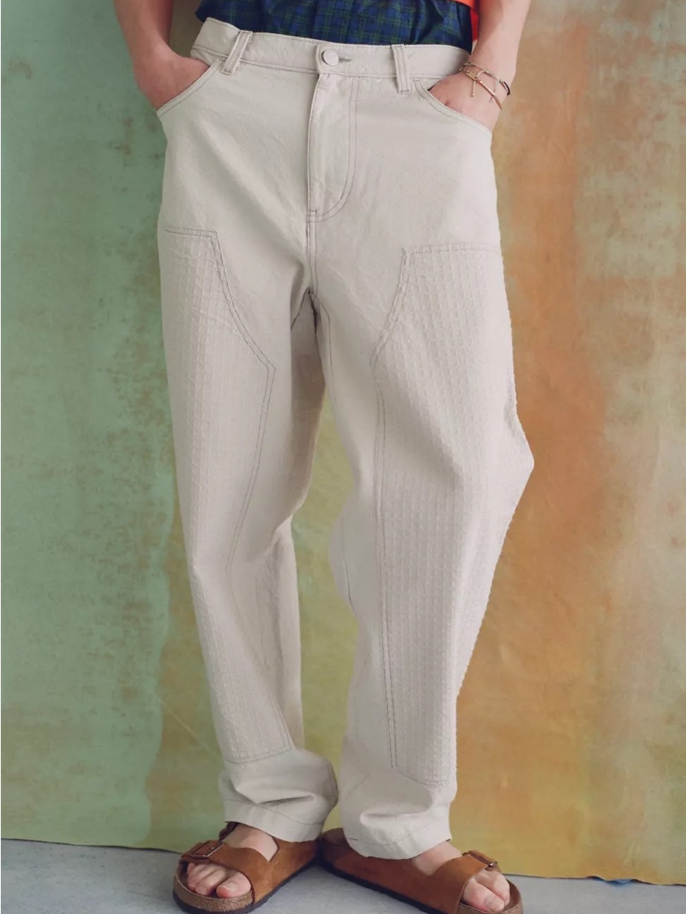 BDG Silverlake Embroidered Double Knee Baggy Pant Size 32 Men’s